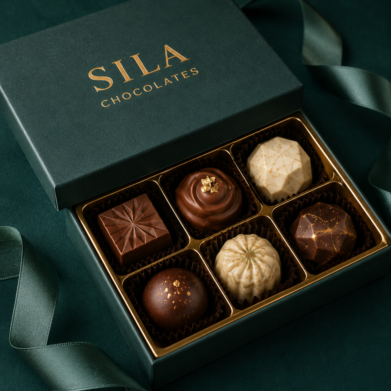 Luxury Mixed Chocolate Gift Box - 6 Pieces