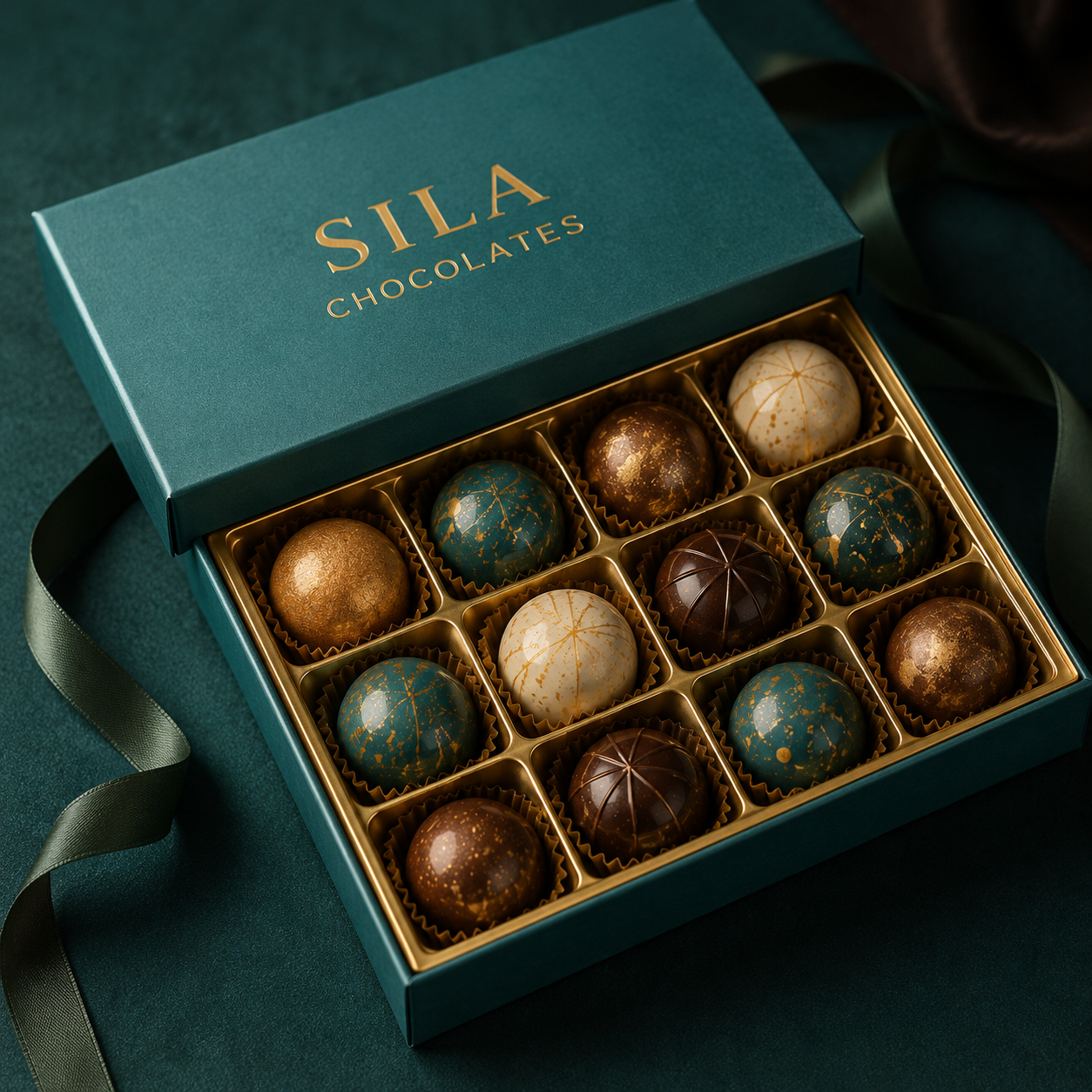 Mini Geometric Chocolate Bites