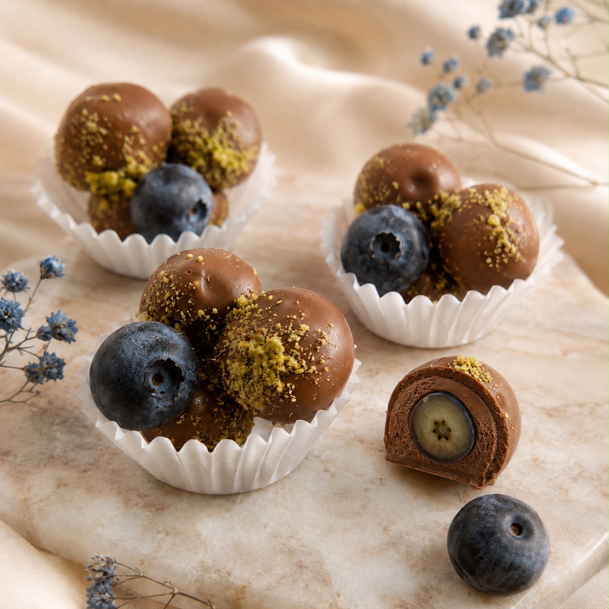 Blueberry Chocolate Bites